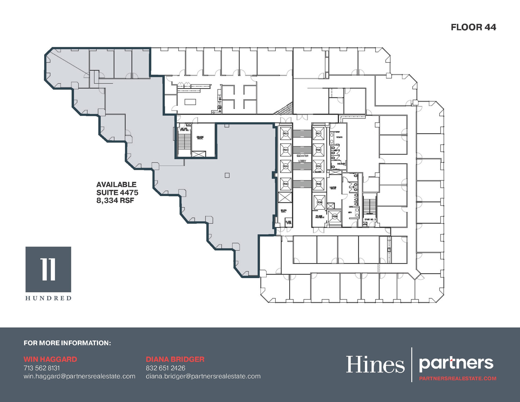 1100 Louisiana St, Houston, TX à louer Plan d’étage– Image 1 sur 1