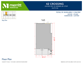 6100 NC Highway 42 W, Garner, NC à louer Plan d’étage– Image 1 sur 4