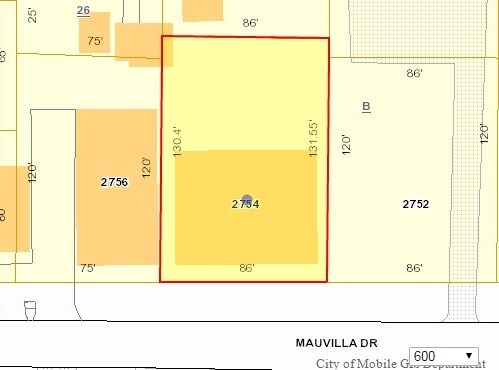 2754 Mauvilla Dr, Mobile, AL à vendre - Plan cadastral – Image 3 sur 5