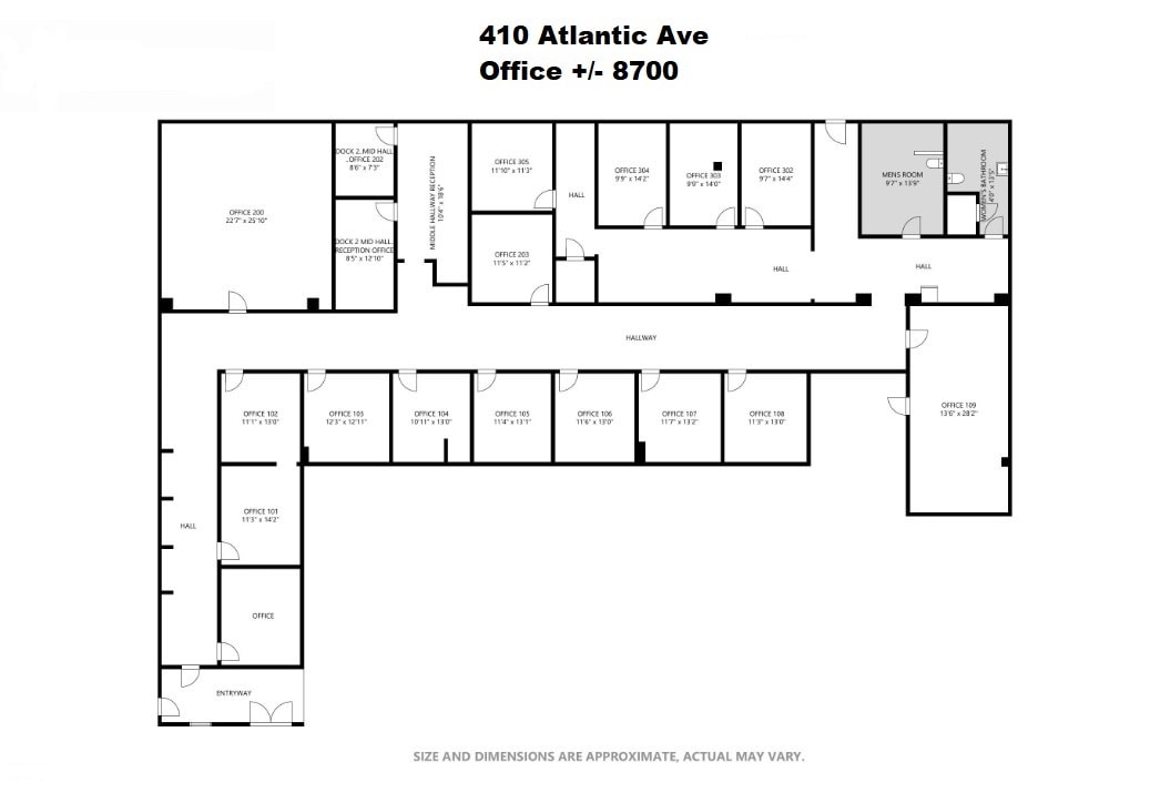 410 Atlantic Ave, Rochester, NY à louer Plan d’étage– Image 1 sur 6