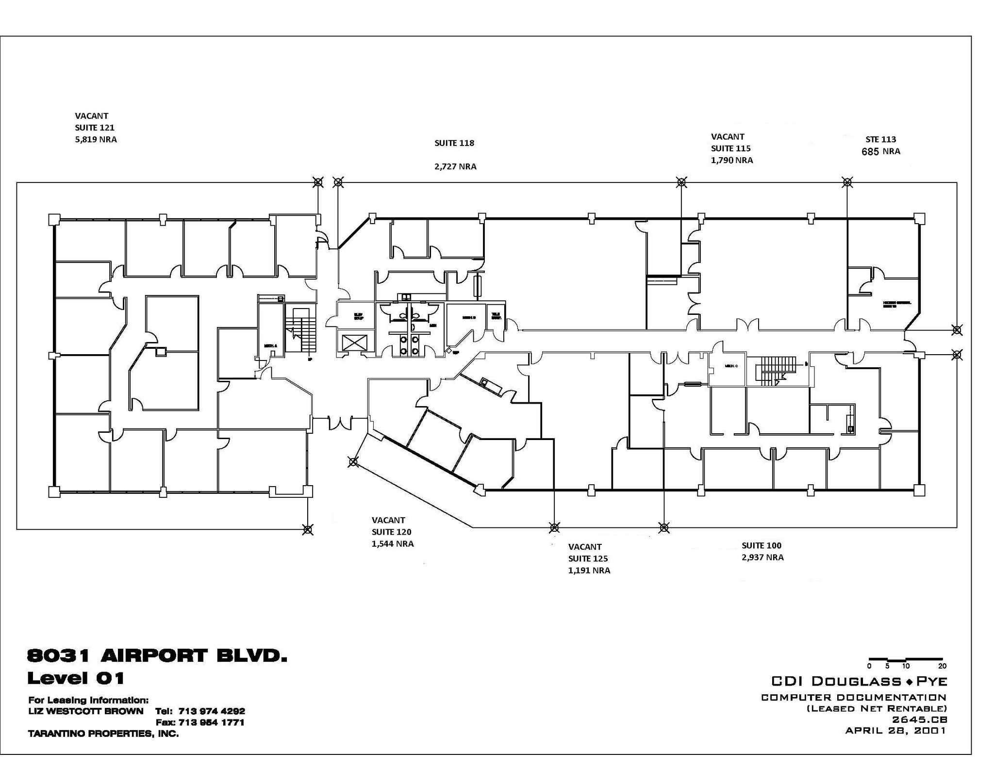 8031 Airport Blvd, Houston, TX à louer Plan d’étage– Image 1 sur 1