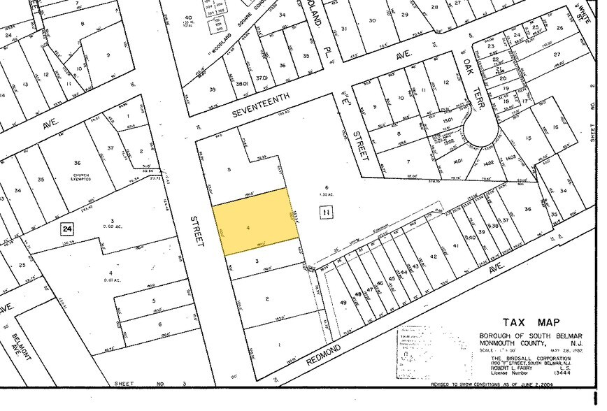 1700 Main St, Belmar, NJ à vendre - Plan cadastral – Image 3 sur 10