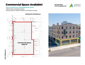 Plus de détails pour 234 W Chelten Ave, Philadelphia, PA - Local commercial à louer