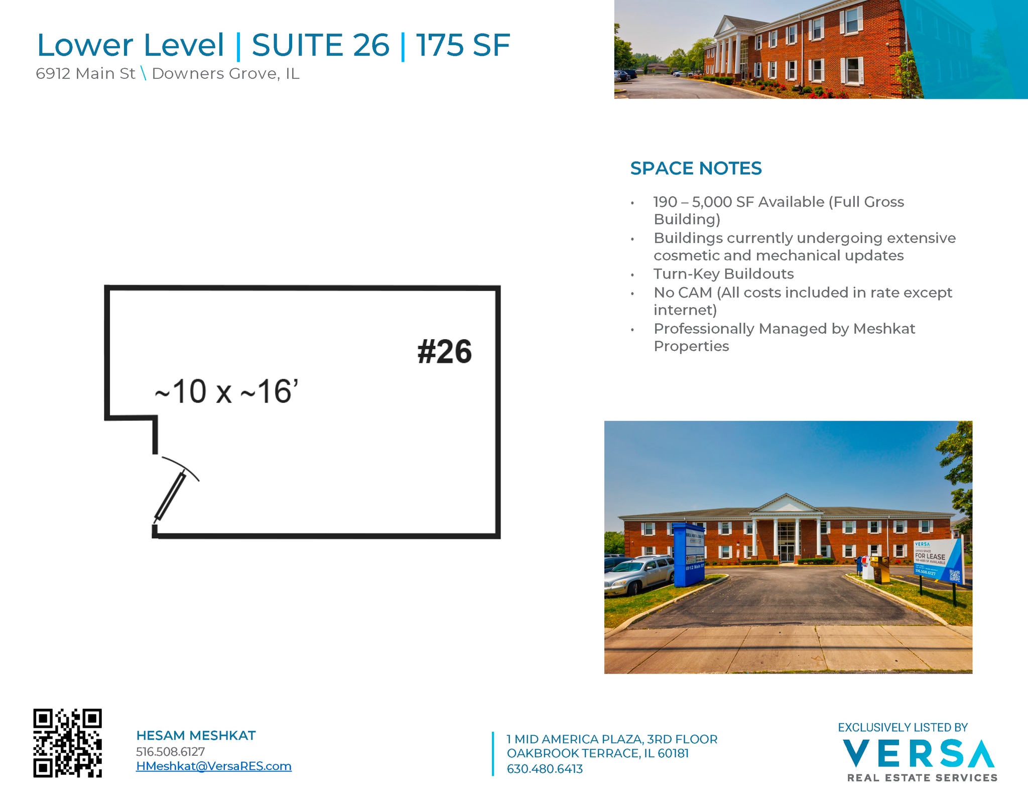 6912 Main St, Downers Grove, IL à louer Plan d’étage– Image 1 sur 1