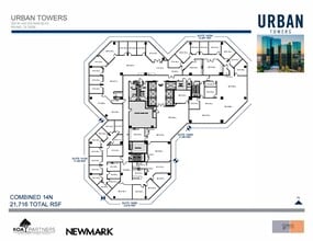 222 W Las Colinas Blvd, Irving, TX à louer Plan d’étage– Image 2 sur 2