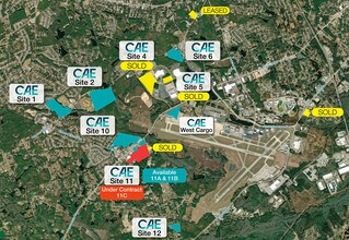 Platt Springs Rd and Lake Dogwood Dr, West Columbia, SC - Vue aérienne vue de carte