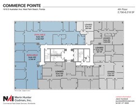 1818 S Australian Ave, West Palm Beach, FL à louer Plan d’étage– Image 2 sur 8