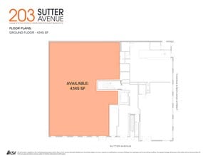 203 Sutter Ave, Brooklyn, NY à louer Plan de site– Image 1 sur 2