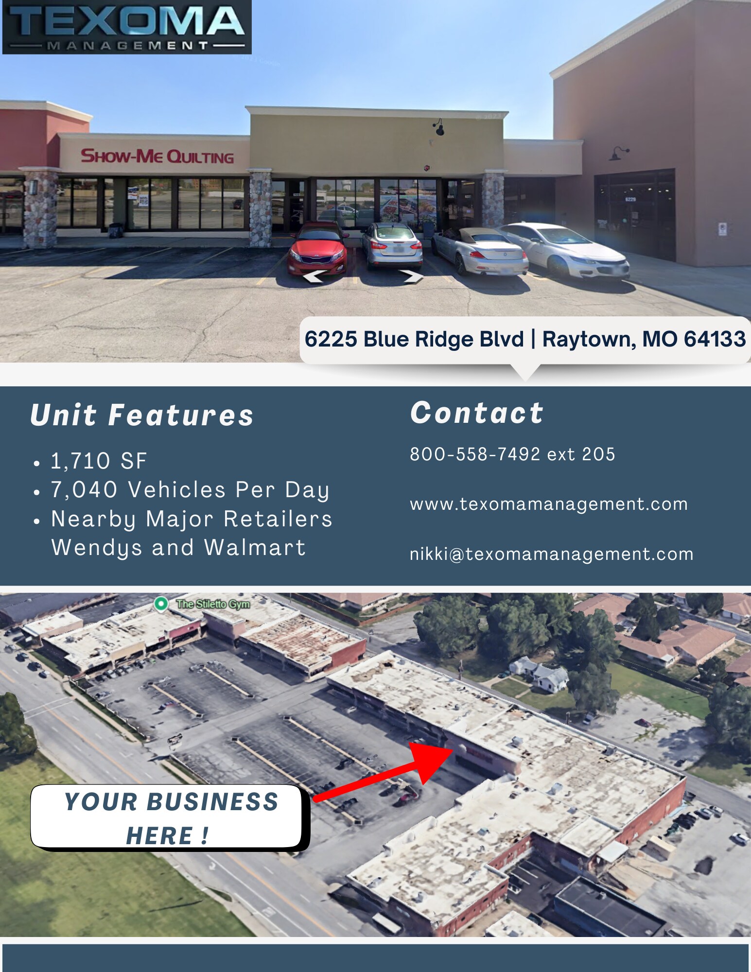 6121-6247 Blue Ridge Blvd, Raytown, MO à louer Photo de l’immeuble– Image 1 sur 10