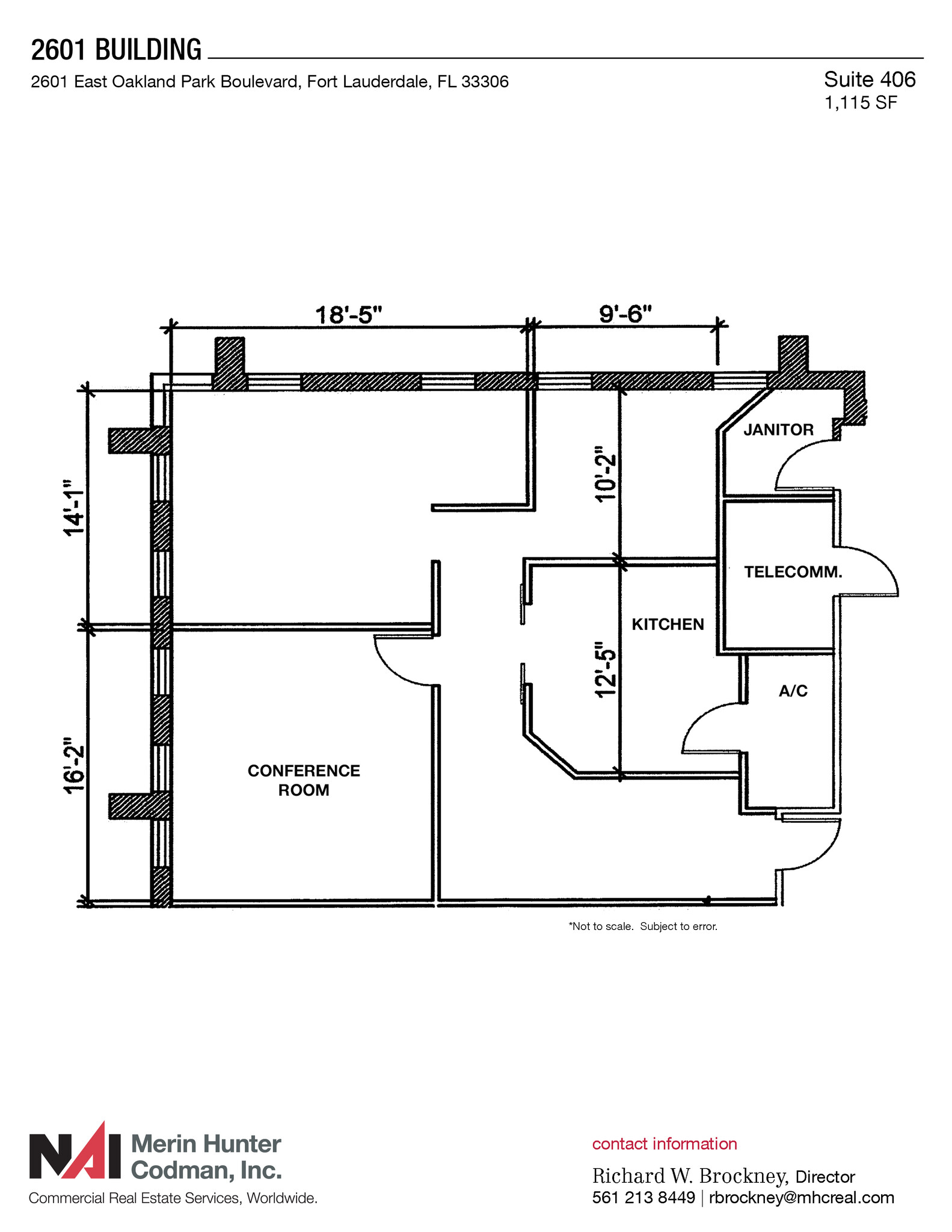 2601 E Oakland Park Blvd, Fort Lauderdale, FL à louer Plan d’étage– Image 1 sur 1