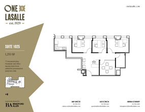 1 N La Salle St, Chicago, IL à louer Plan d’étage– Image 2 sur 2