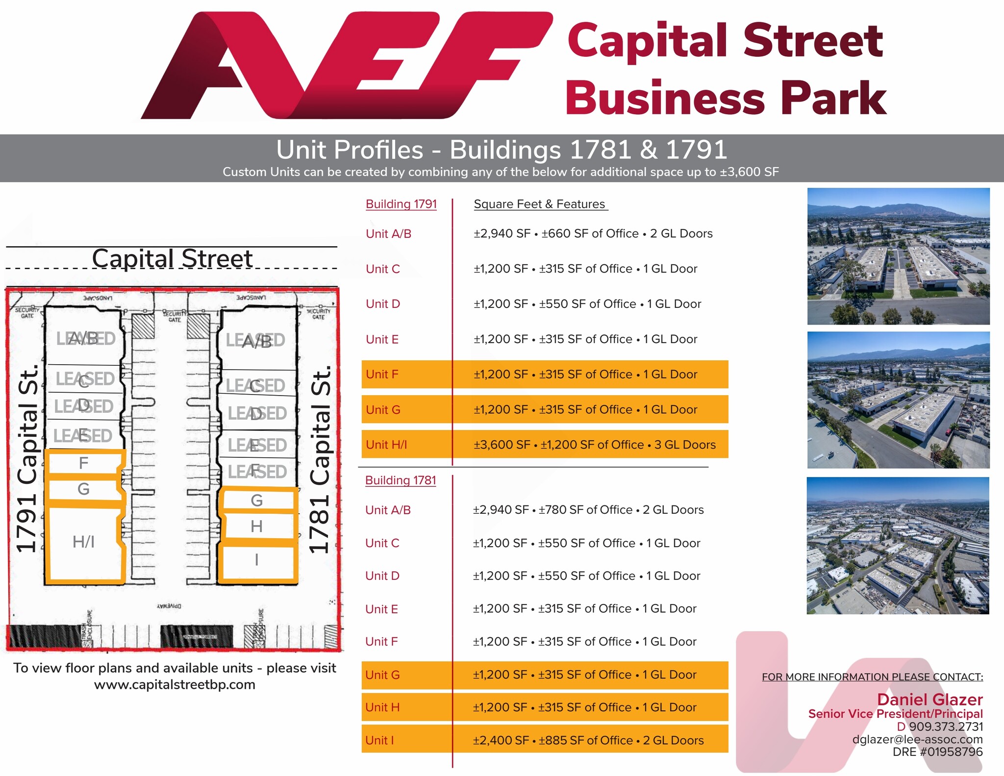 1791 Capital St, Corona, CA à louer Plan de site– Image 1 sur 1