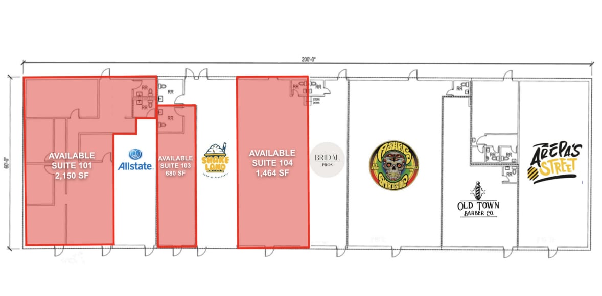 190 W Main St, Lewisville, TX à louer Plan d’étage– Image 1 sur 1