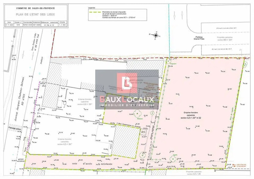 Terrain dans Salon-de-Provence à louer - Plan de site – Image 3 sur 4