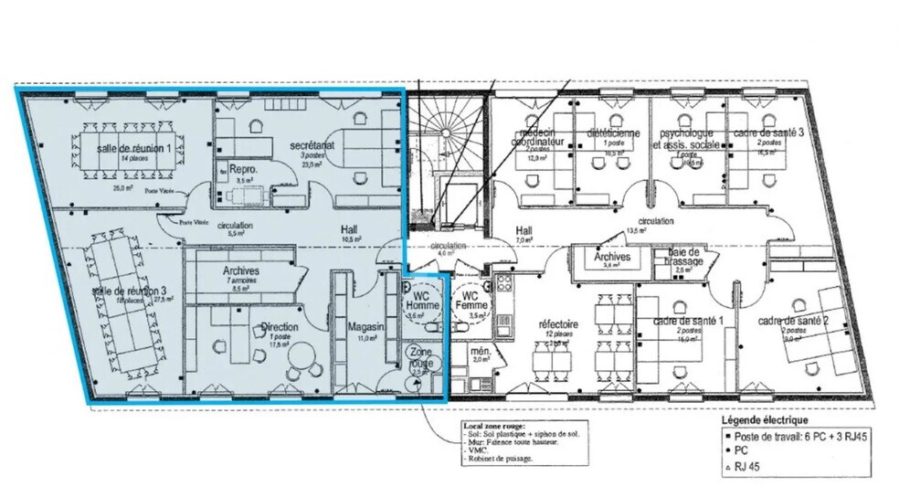 Bureau dans Dammarie-les-Lys à louer - Plan d’étage – Image 2 sur 2