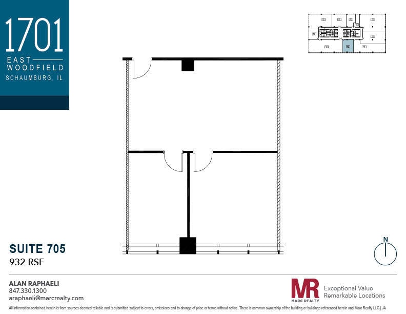 1701 E Woodfield Rd, Schaumburg, IL à louer Plan d’étage– Image 1 sur 1