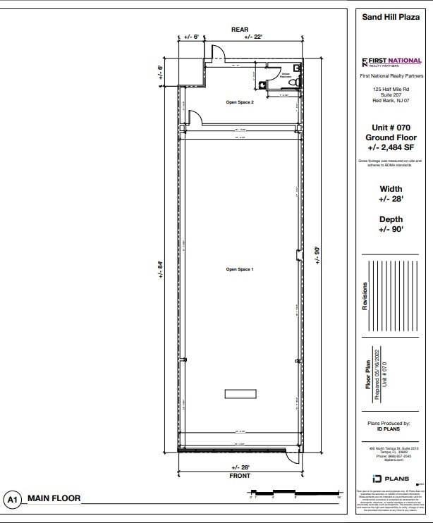 228 S Main St, Newtown, CT à louer Plan d’étage– Image 1 sur 3