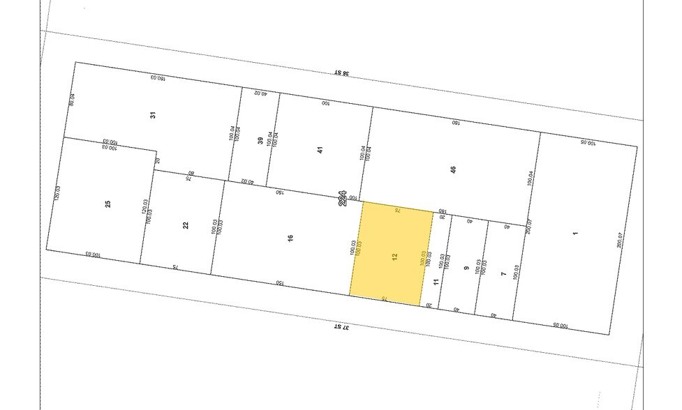 4533 37th St, Long Island City, NY à louer - Plan cadastral – Image 2 sur 2