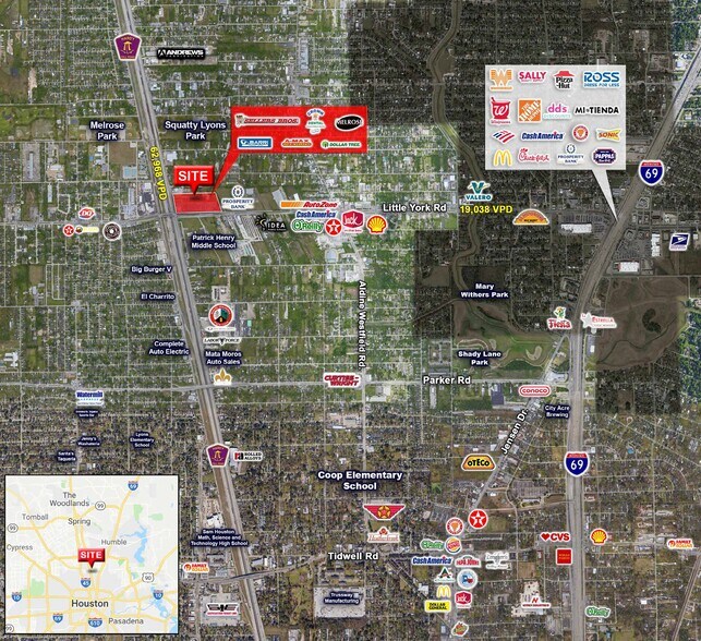 1409 Little York Rd, Houston, TX à louer - Aérien – Image 3 sur 5