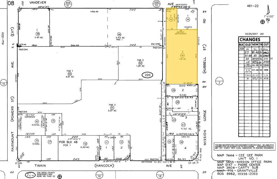 6160 Mission Gorge Rd, San Diego, CA à louer - Plan cadastral – Image 2 sur 33