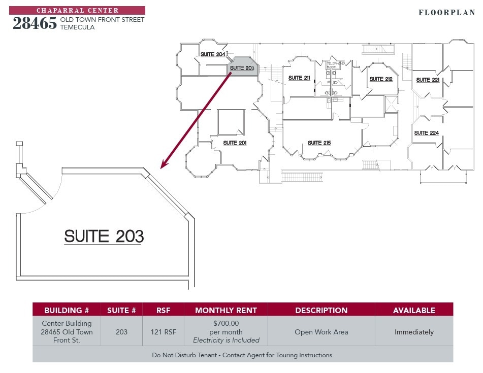 28459-28465 Old Town Front St, Temecula, CA à louer Plan d’étage– Image 1 sur 1