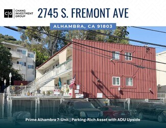 Plus de détails pour 2745 S Fremont Ave, Alhambra, CA - Logement à vendre