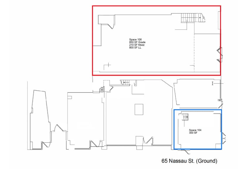 65 Nassau St, New York, NY à louer Plan d’étage– Image 1 sur 5