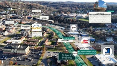 200 W Beau St, Washington, PA - Vue aérienne  vue de carte - Image1