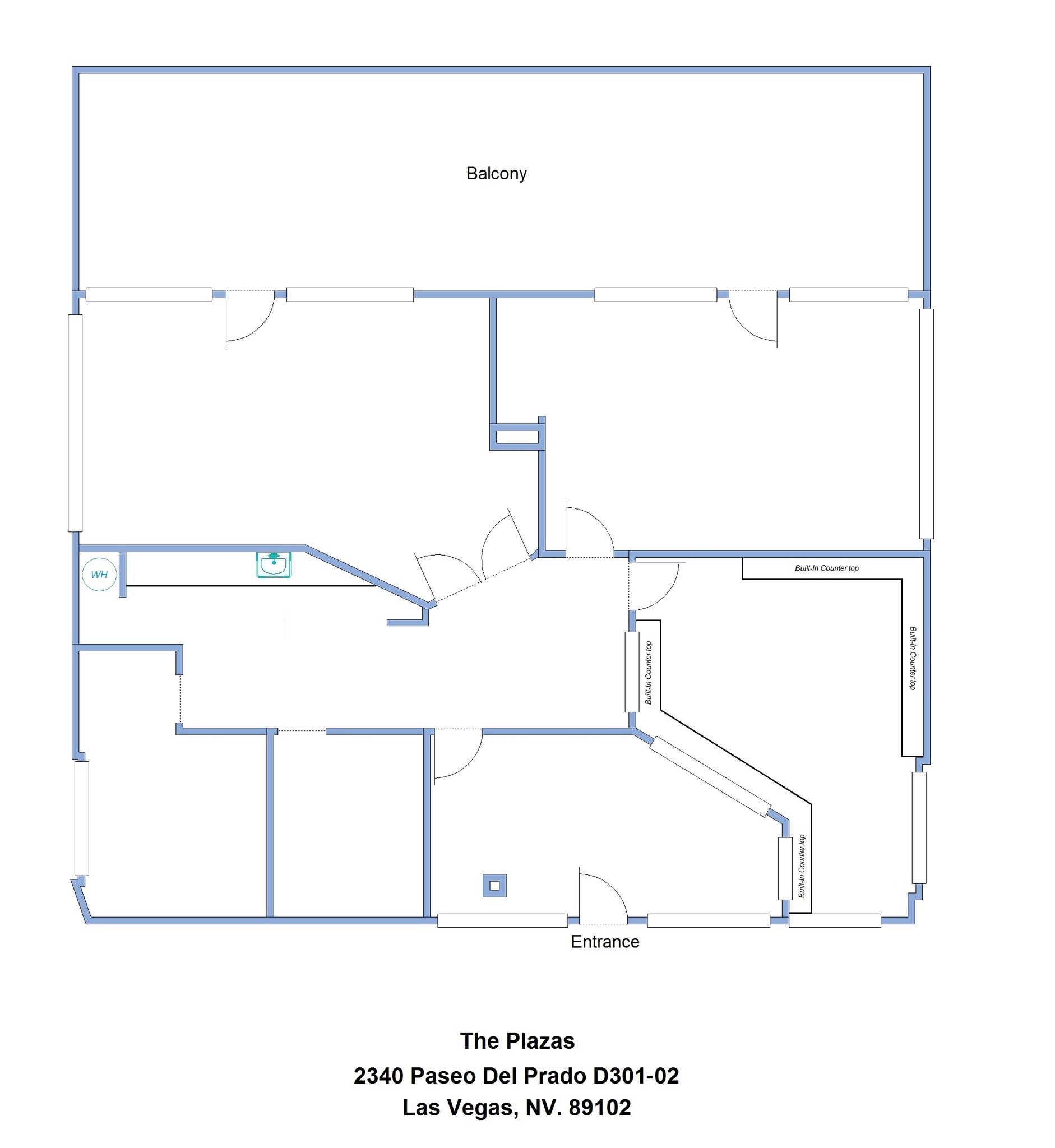 2310 Paseo Del Prado, Las Vegas, NV à louer Plan d’étage– Image 1 sur 1