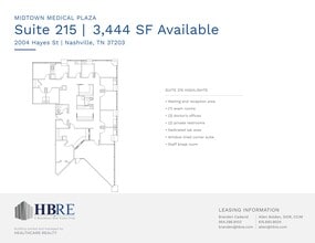 2004 Hayes St, Nashville, TN à louer Plan de site– Image 1 sur 1