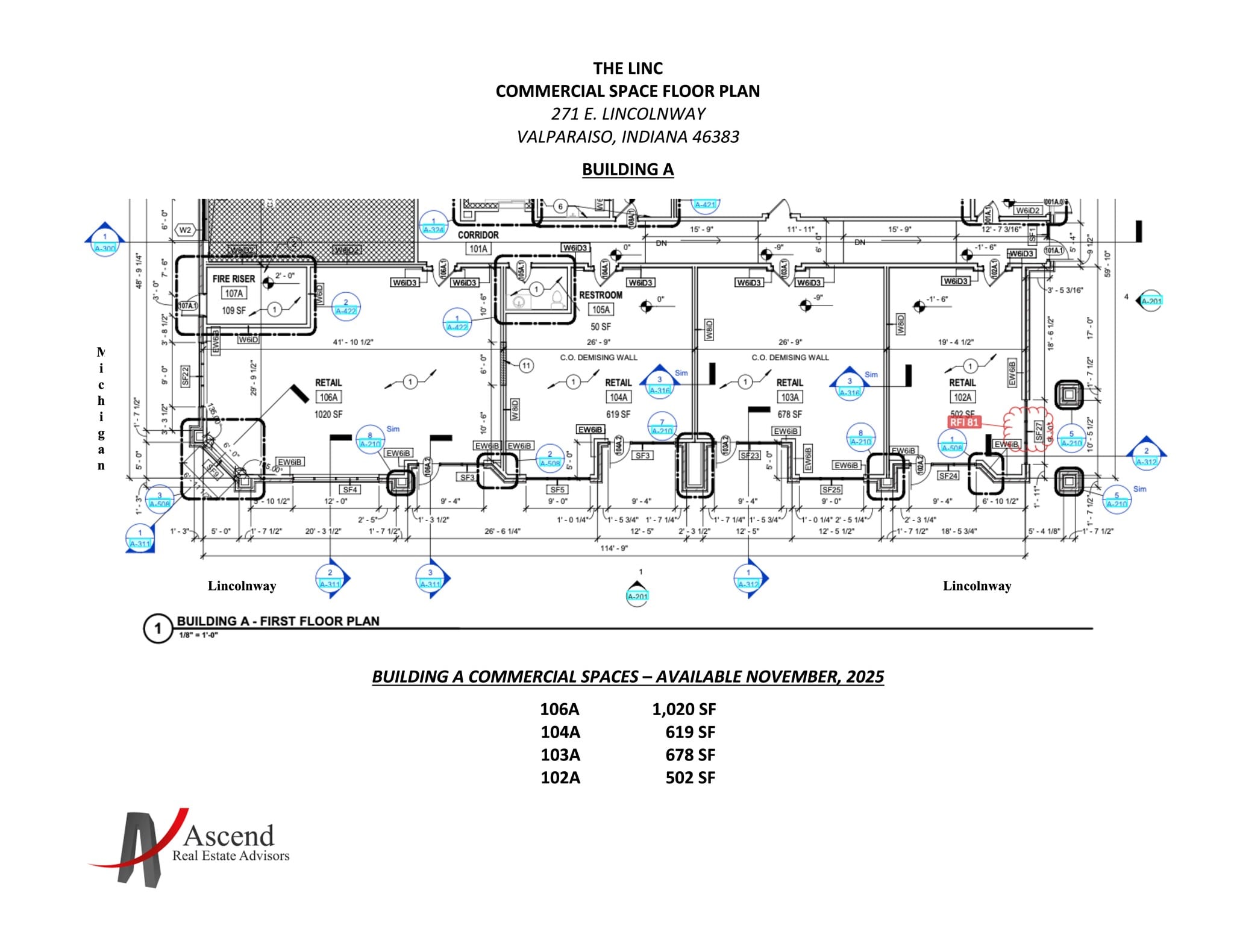 215 E Lincolnway, Valparaiso, IN à louer Plan de site– Image 1 sur 1