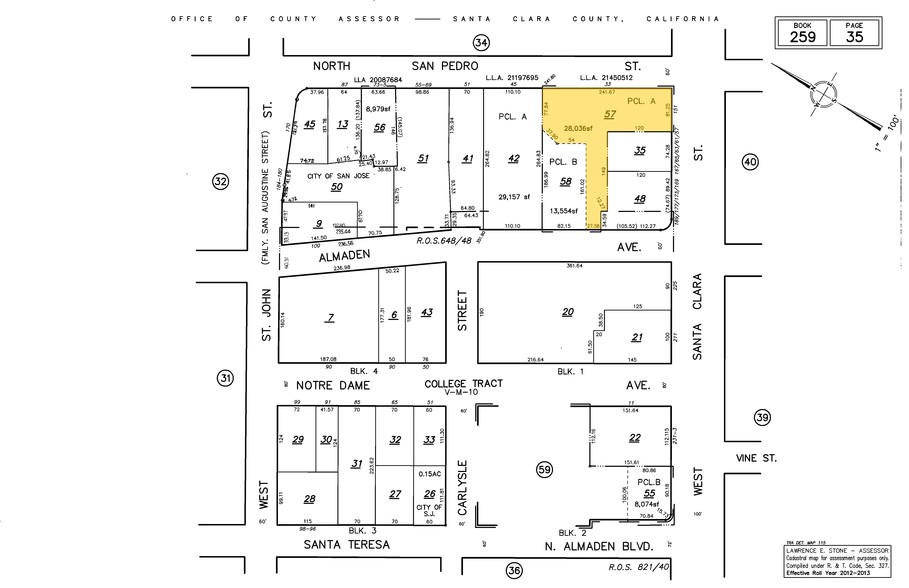 17-37 N San Pedro St, San Jose, CA à louer - Plan cadastral – Image 3 sur 4