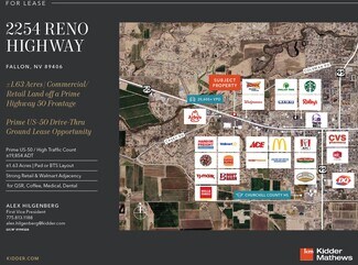 Plus de détails pour 2254 Reno Hwy, Fallon, NV - Terrain à louer
