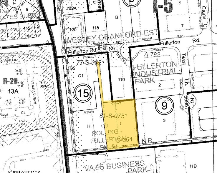 7715 Fullerton Rd, Springfield, VA à louer - Plan cadastral – Image 2 sur 4
