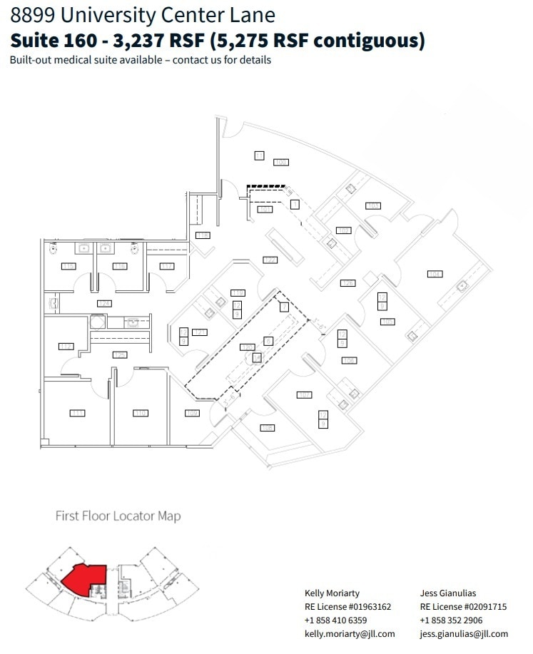 8899 University Center Ln, San Diego, CA à louer Plan d’étage– Image 1 sur 1