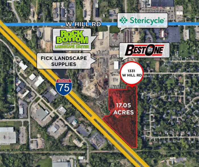 1331 W Hill Rd, Flint, MI à vendre - Photo de l’immeuble – Image 2 sur 3