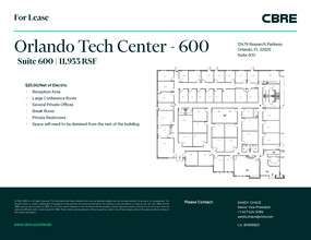 12479 Research Pky, Orlando, FL à louer Plan d’étage– Image 1 sur 1