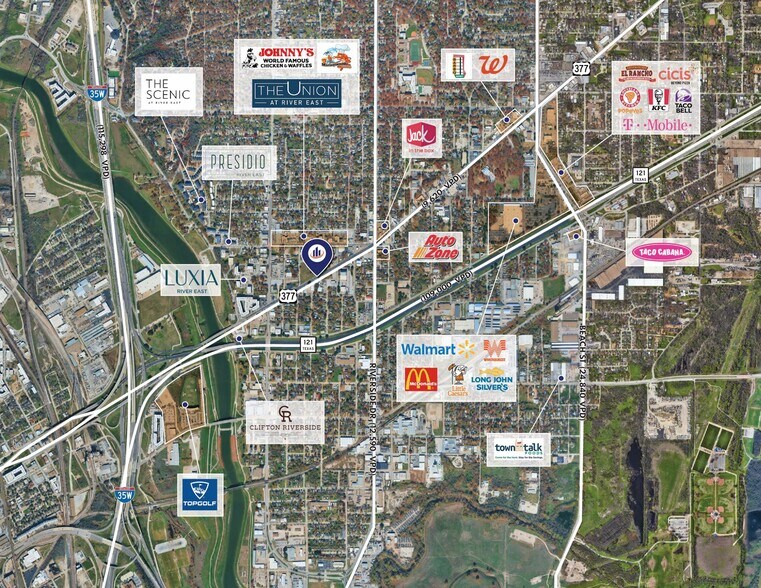 2819 E Belknap St, Fort Worth, TX à vendre - Aérien – Image 2 sur 3