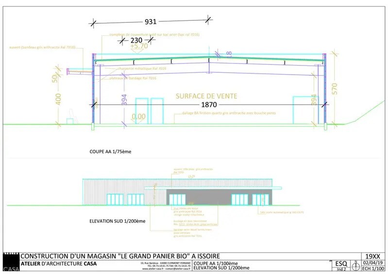 Local commercial dans Issoire à louer - Plan de site – Image 2 sur 3