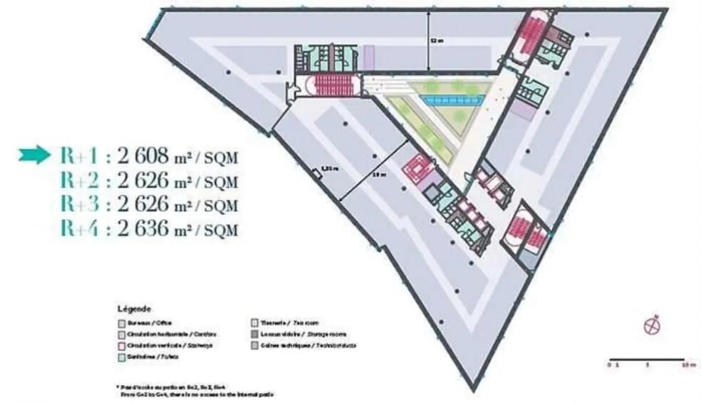 Bureau dans Nanterre à louer - Plan d’étage – Image 3 sur 7