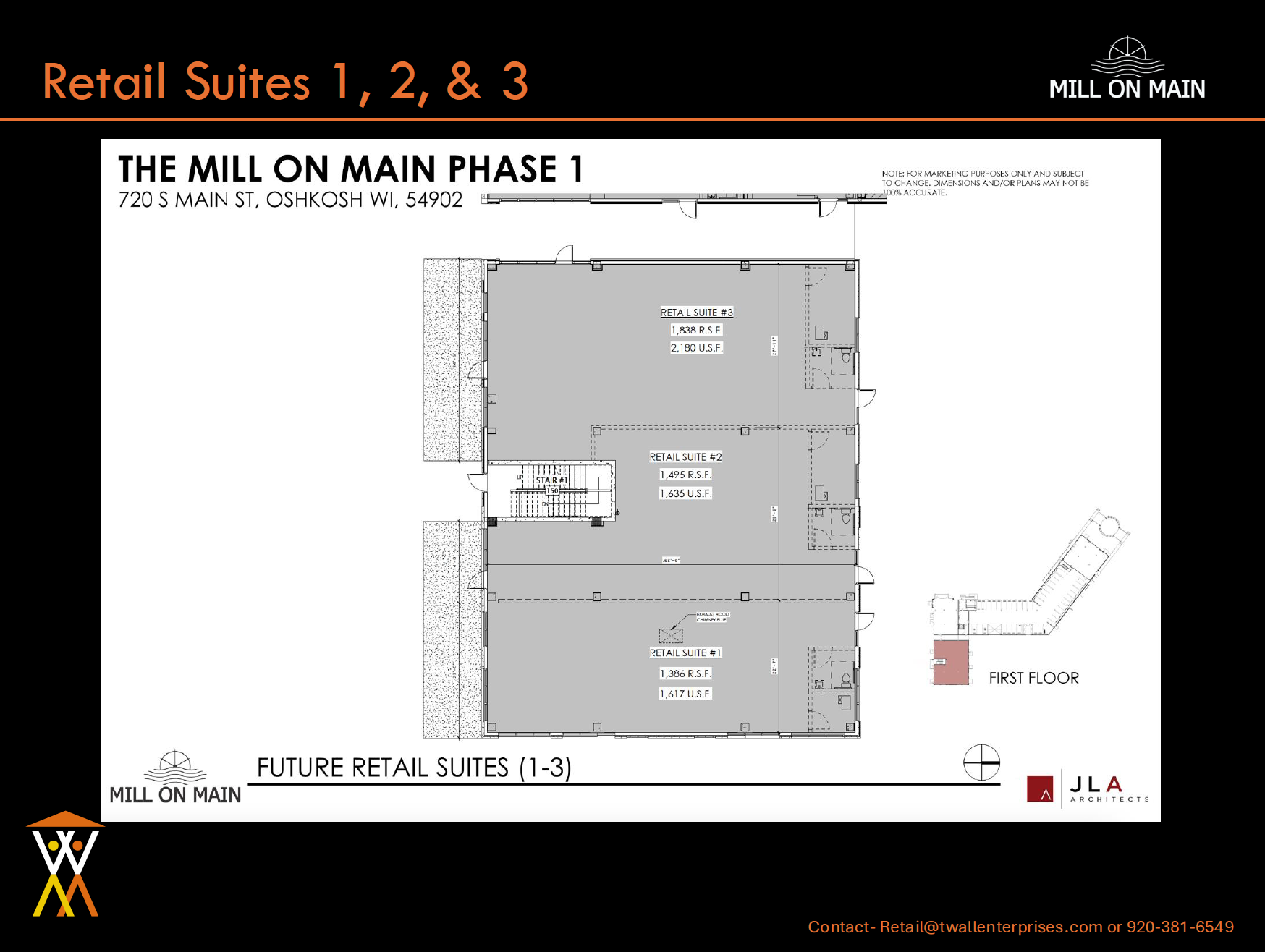 700 S Main St, Oshkosh, WI à louer Plan d’étage– Image 1 sur 1