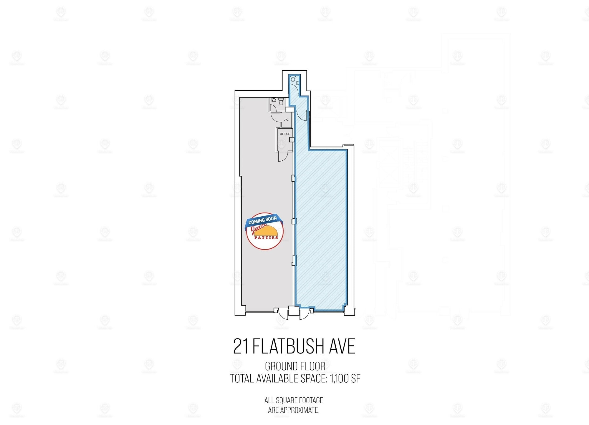 21-25 Flatbush Ave, Brooklyn, NY à louer Plan d’étage– Image 1 sur 1