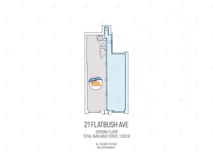 21-25 Flatbush Ave, Brooklyn, NY à louer Plan d’étage– Image 1 sur 1