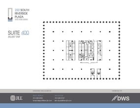 222 S Riverside Plz, Chicago, IL à louer Plan d’étage– Image 1 sur 1
