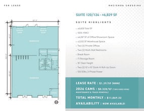 5275 Arville St, Las Vegas, NV à louer Plan d’étage– Image 1 sur 1