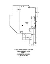 2838 Queen City Dr, Charlotte, NC à louer Plan d’étage– Image 1 sur 1