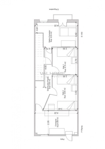 Immeuble residentiel dans Manresa, Barcelona à vendre - Plan d’étage type – Image 2 sur 4