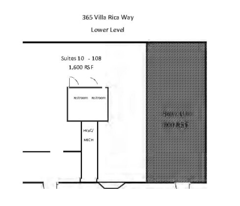 365 SW Villa Rica Way, Marietta, GA à louer Plan d’étage– Image 1 sur 1