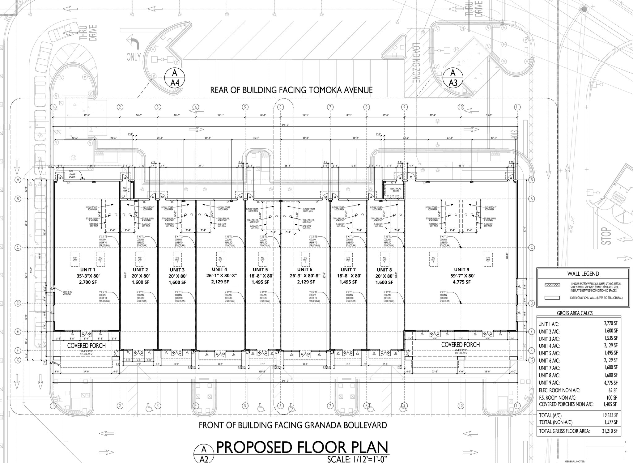 550 W Granada Blvd, Ormond Beach, FL à louer Plan d’étage– Image 1 sur 1