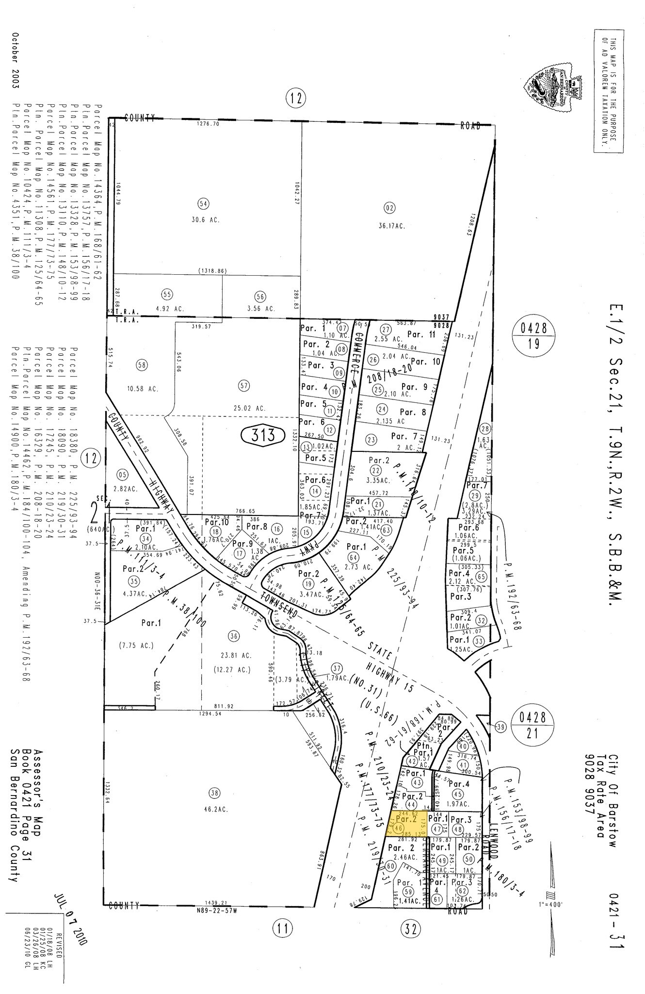 2824 Lenwood Rd, Barstow, CA à vendre Plan cadastral– Image 1 sur 2